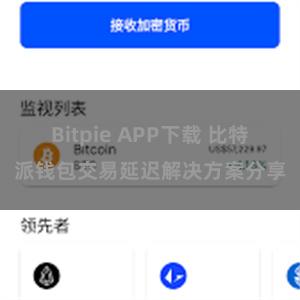 Bitpie APP下载 比特派钱包交易延迟解决方案分享
